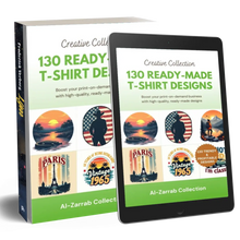 130 Ready-Made T-Shirt Designs for Print on Demand UNKO