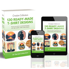 130 Ready-Made T-Shirt Designs for Print on Demand UNKO